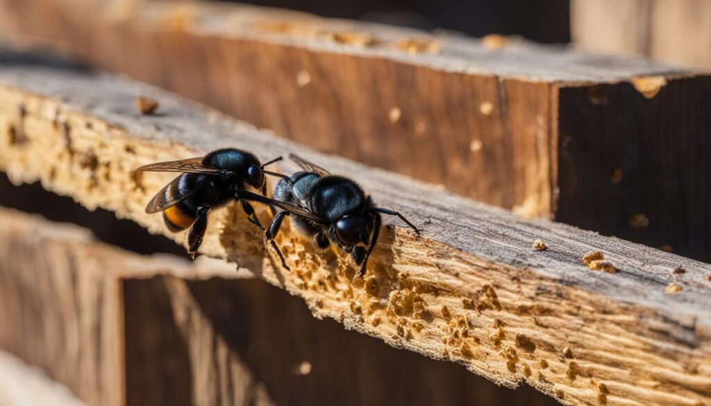 Carpenter Bee Damage