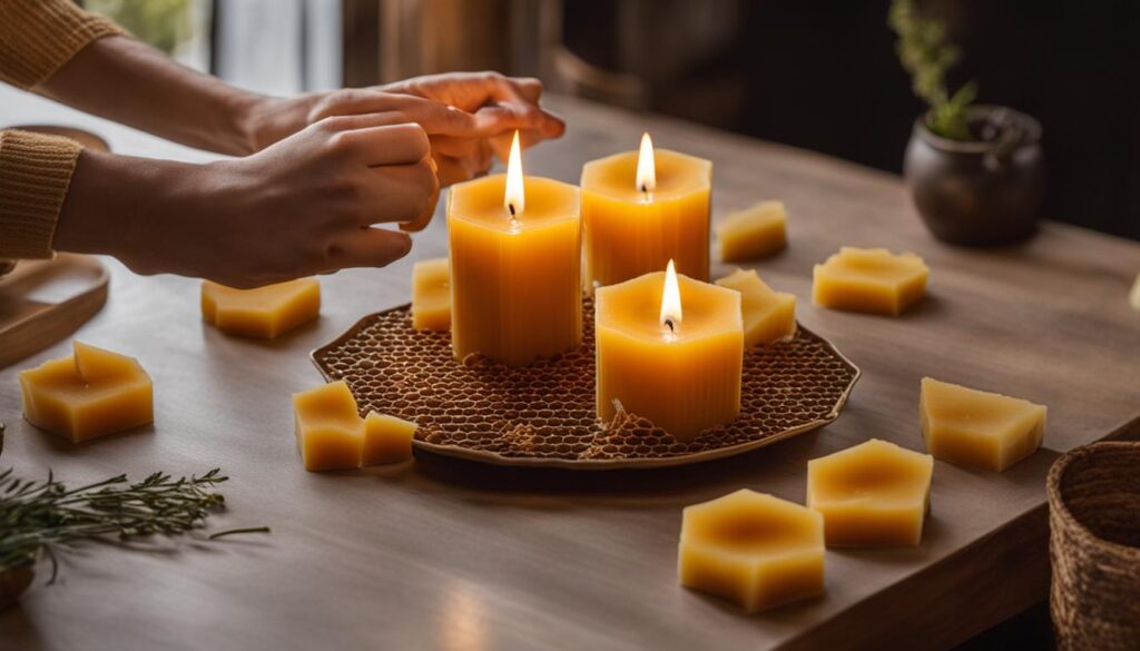 Choosing the right wick for beeswax candles