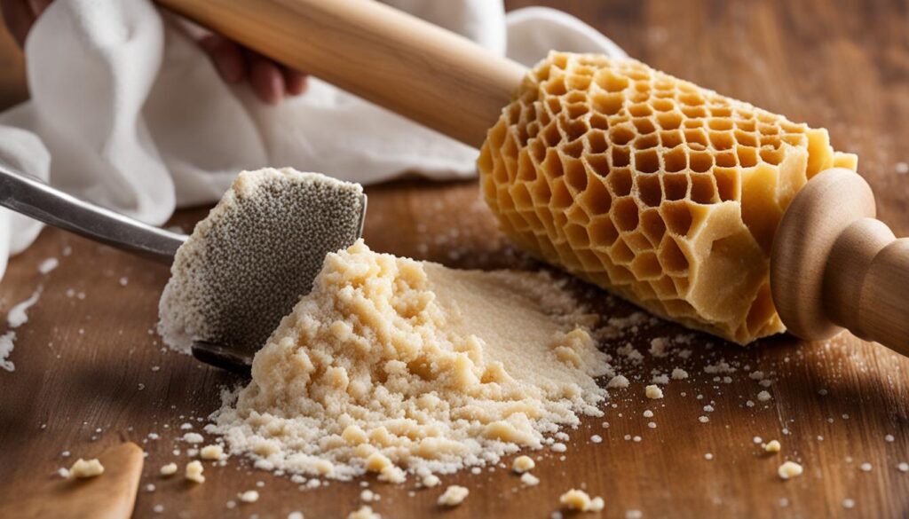 Cleaning and Maintenance of a Honeycomb Rolling Pin