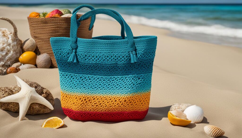 Crochet Beach Tote Bag