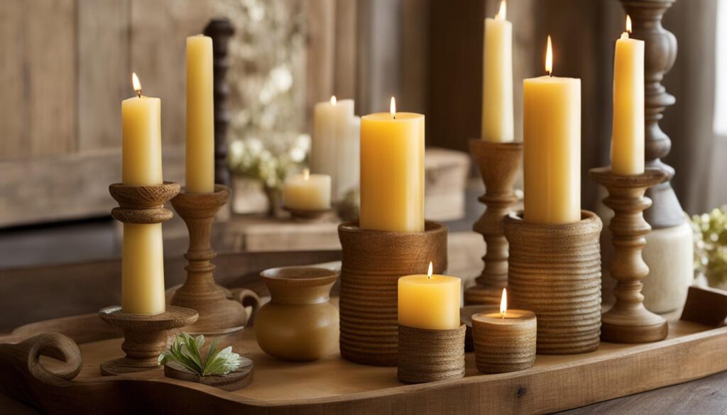 Decorative Beeswax Candles