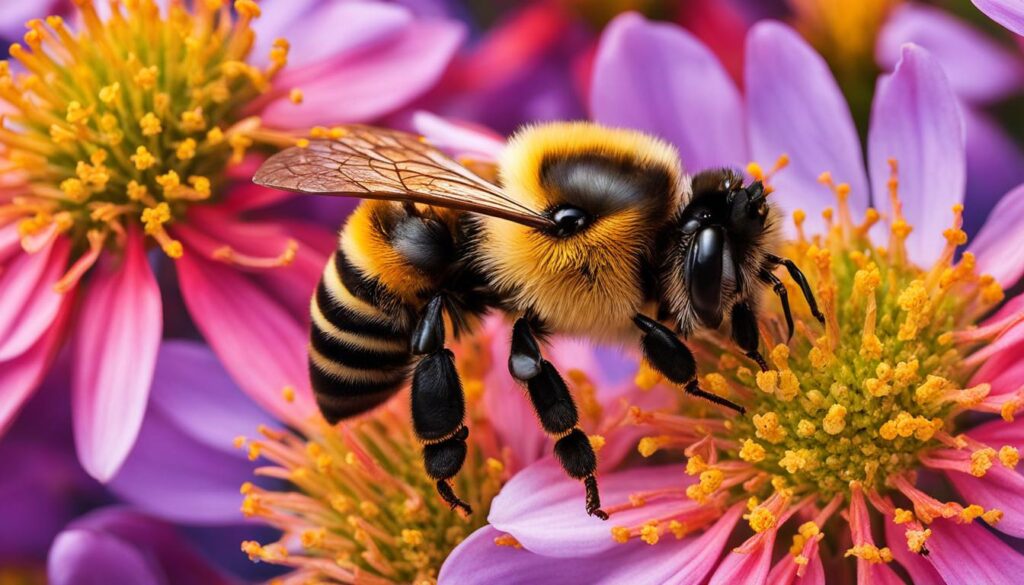 Future of Bees Covered in Pollen