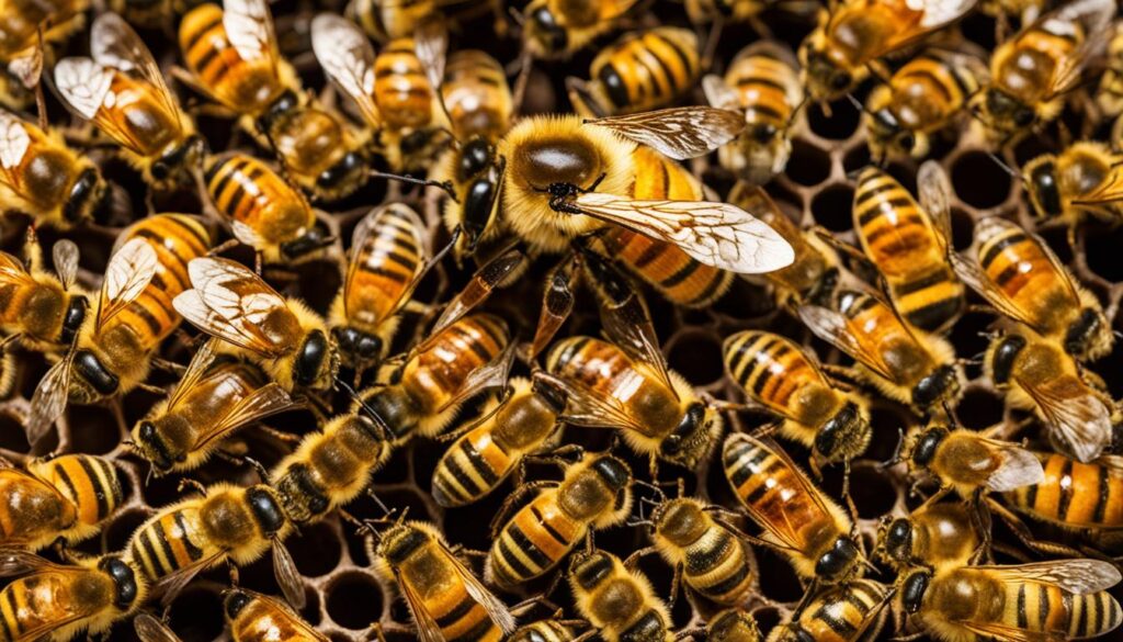 Healthy queen bees