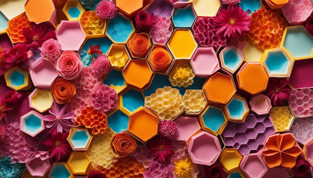 Honeycomb Flower Decor Image