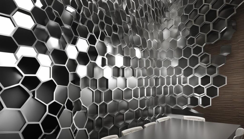 Honeycomb Mesh Panels for Interior Design