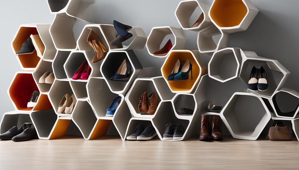 Honeycomb Shoe Rack