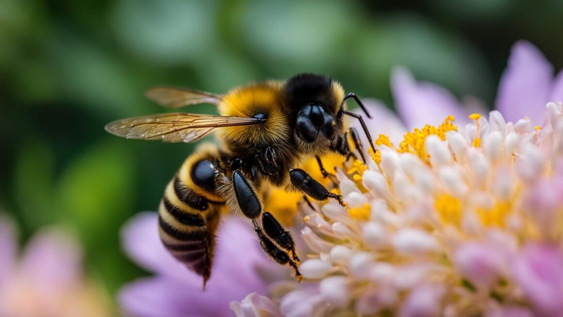 bee covered in pollen