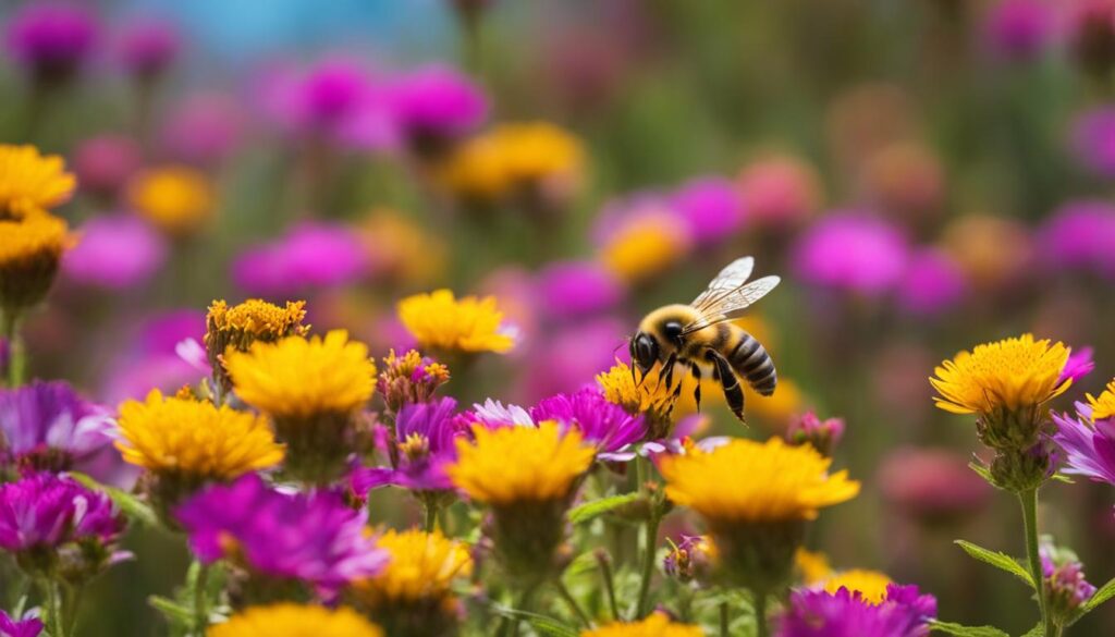 bee making honey