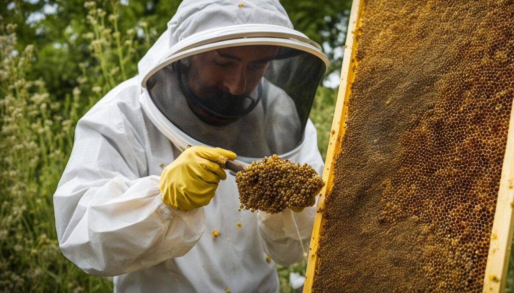 bee pollen collection tips