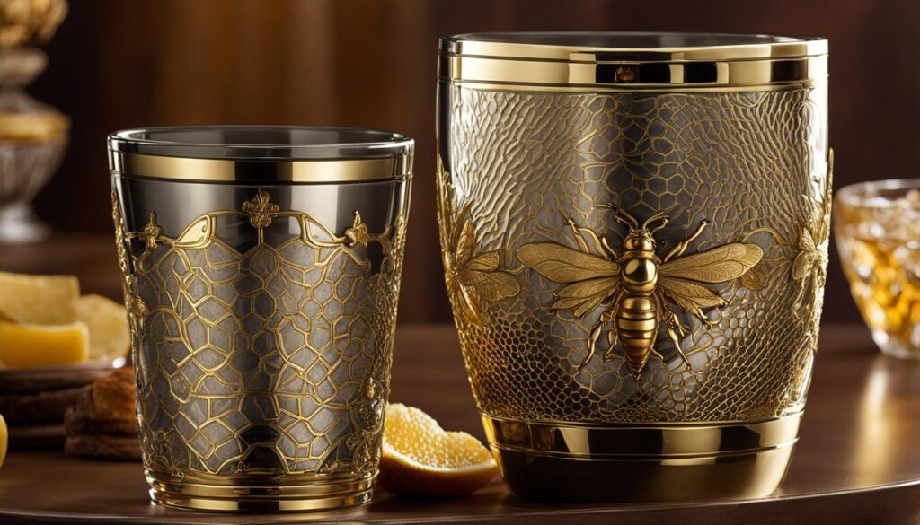 bee-themed drinkware