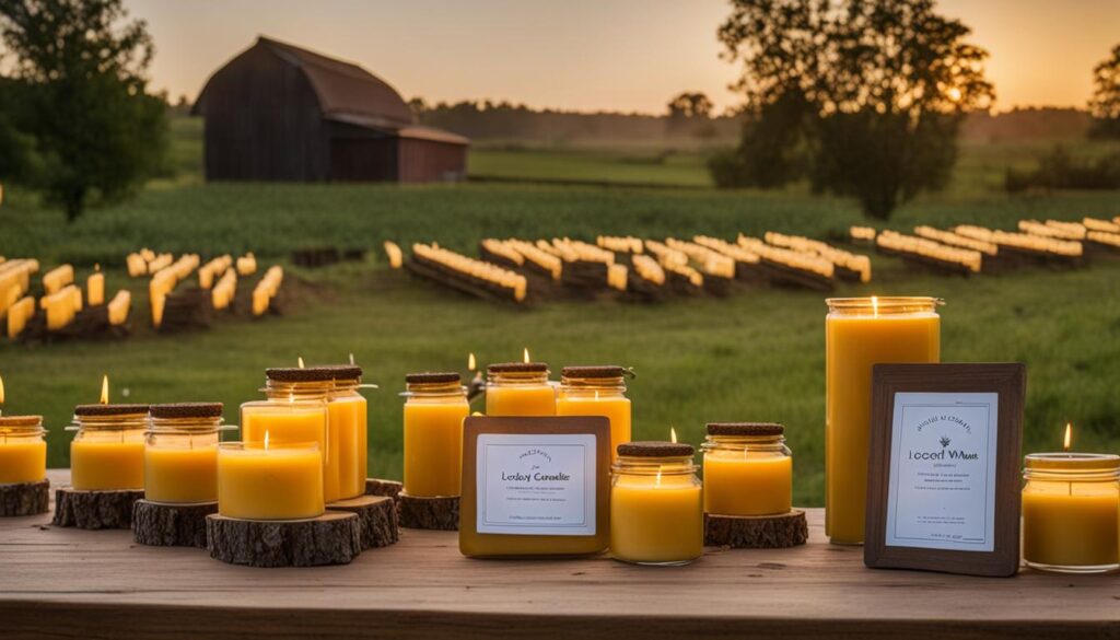 beeswax candles for sale