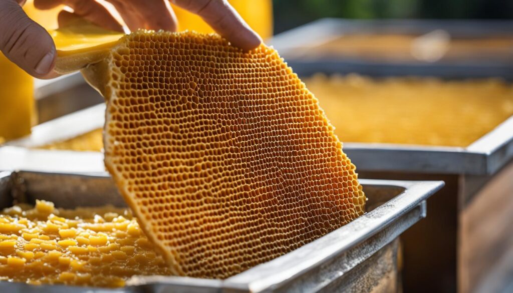 beeswax filtering