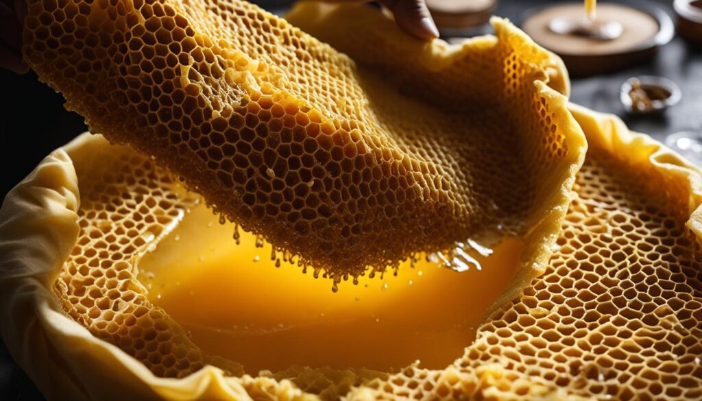 beeswax filtering