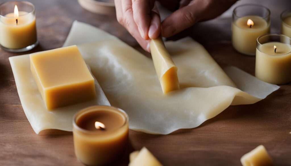 beeswax taper candle instructions