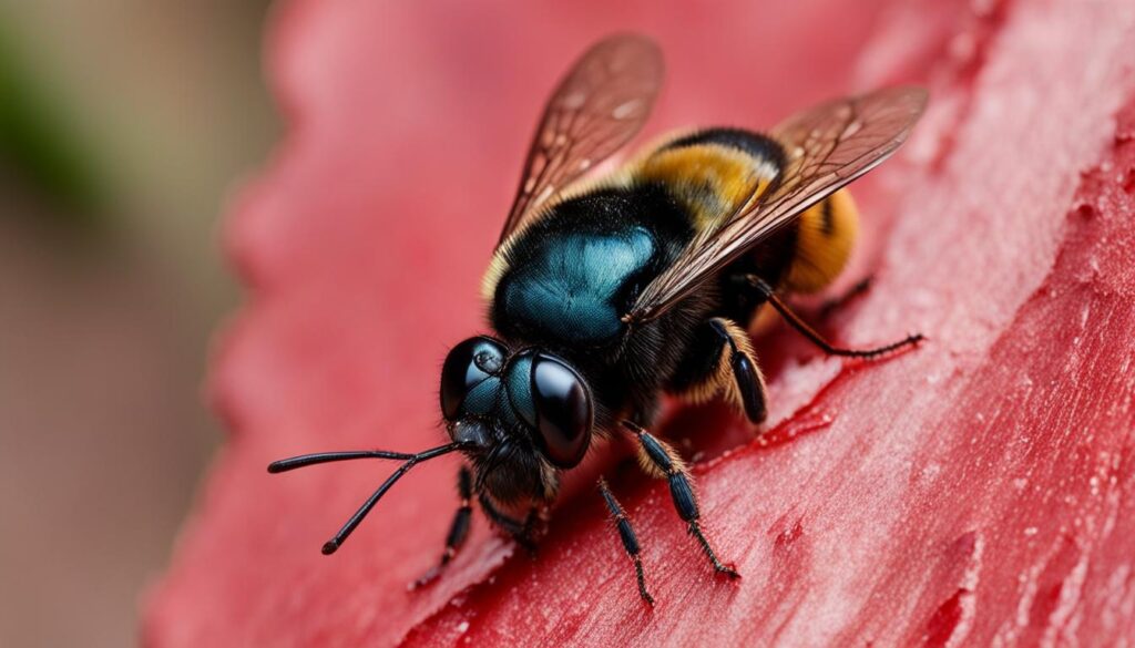 carpenter bee sting