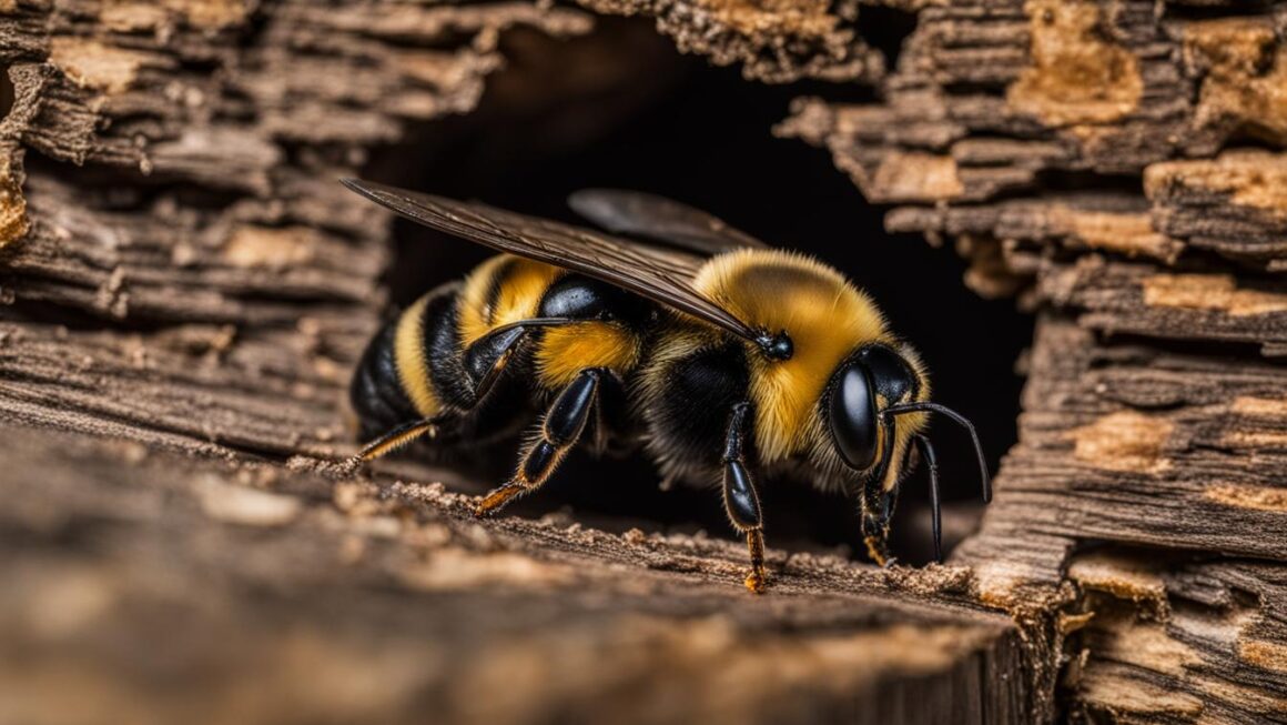 carpenter bees eat wood