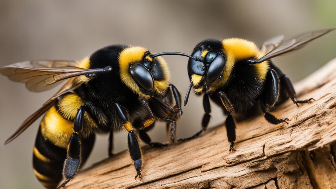 carpenter bees male vs female