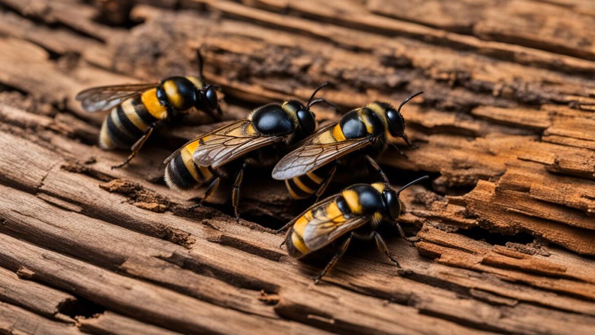 carpenter bees nest in wood