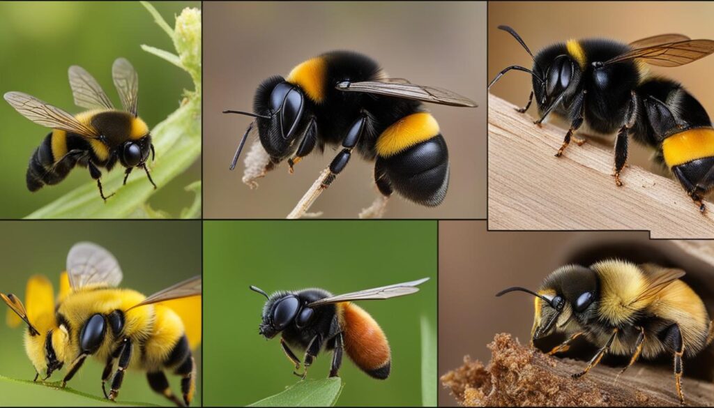 distinguishing carpenter bees from other insects