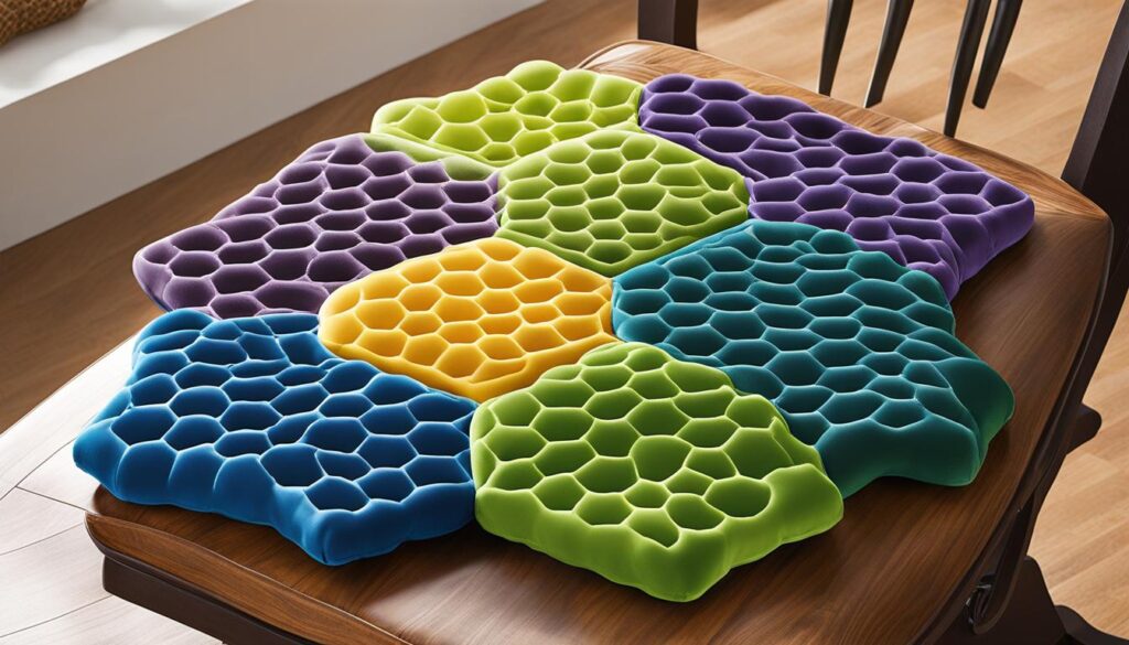 durable and long-lasting honeycomb gel seat cushion