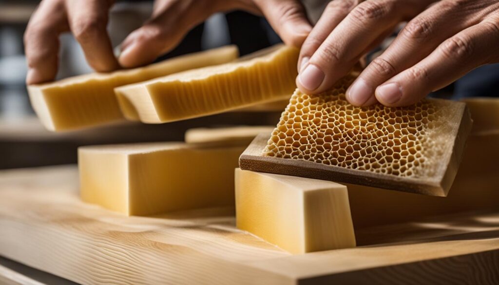 finishing honeycomb shelves