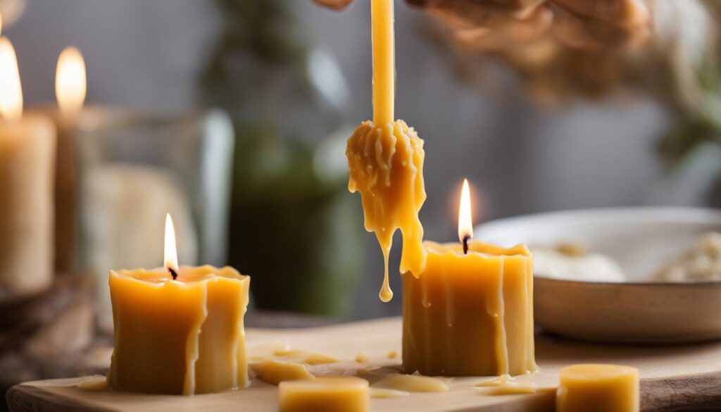 handcrafted beeswax candles