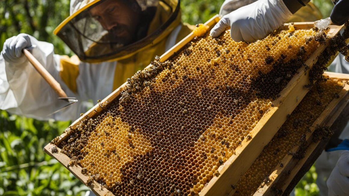 harvest beeswax