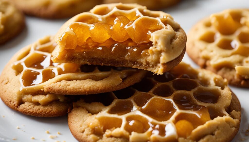 homemade honeycomb cookie