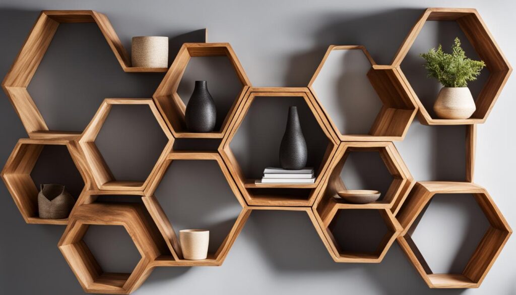 homemade honeycomb shelf