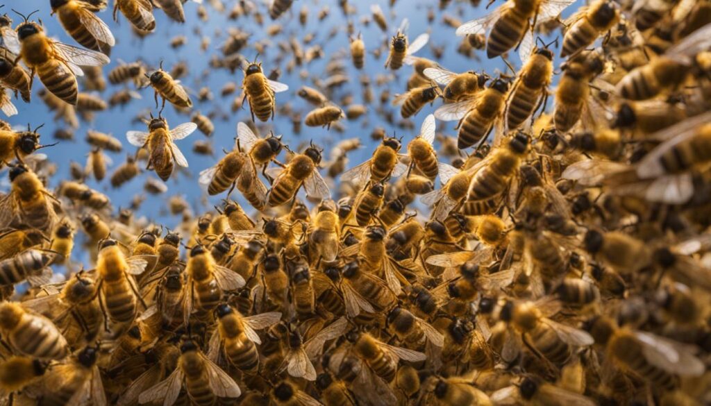 honey bee swarm