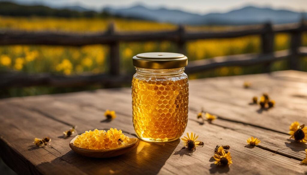 honey with honeycomb gift