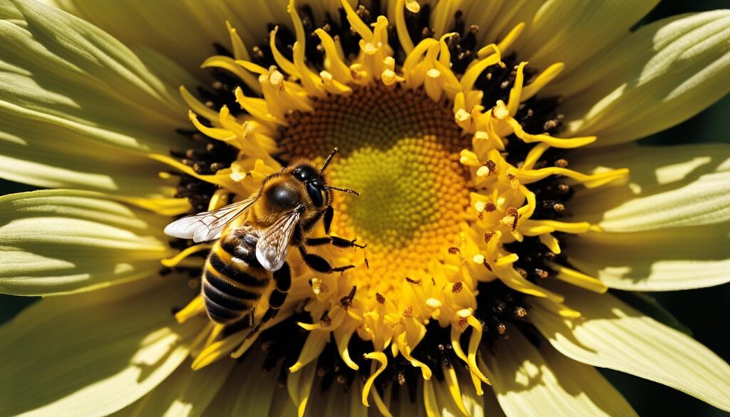 honeybee collecting pollen