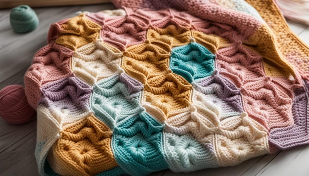 honeycomb crochet baby blanket pattern