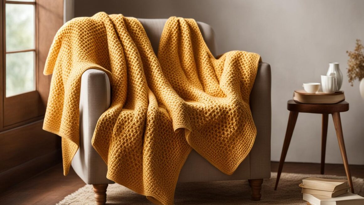 honeycomb crochet blanket