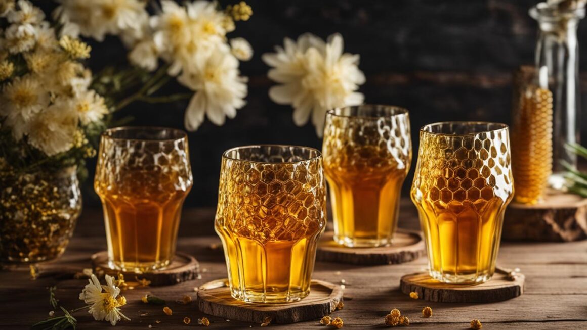 honeycomb drinking glasses