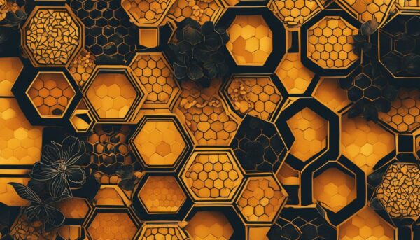 Honeycomb Geometric Tattoo Combining Art and Symmetry