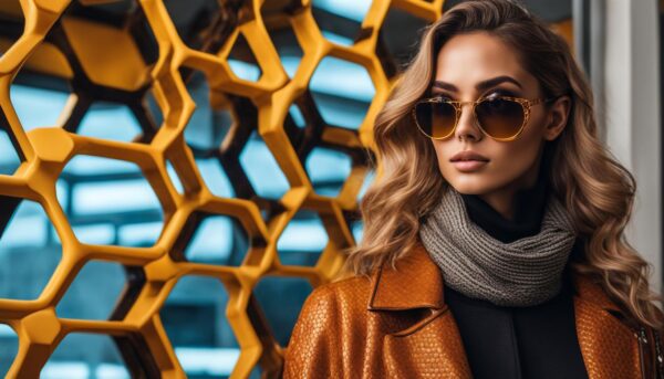 Honeycomb Glasses Unveiling Trendy Eyewear with a Buzzy Twist