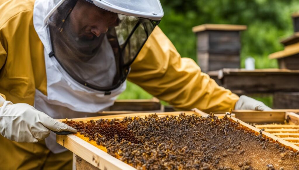 honeycomb harvesting