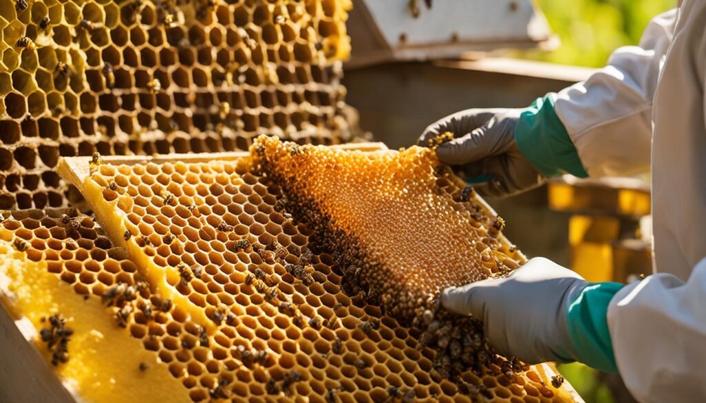 honeycomb harvesting