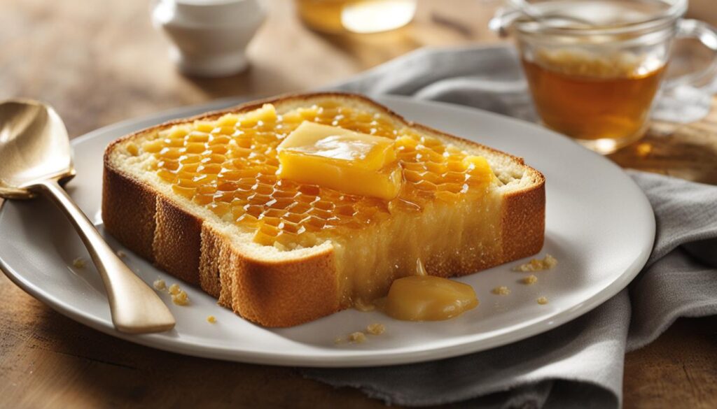 honeycomb on toast