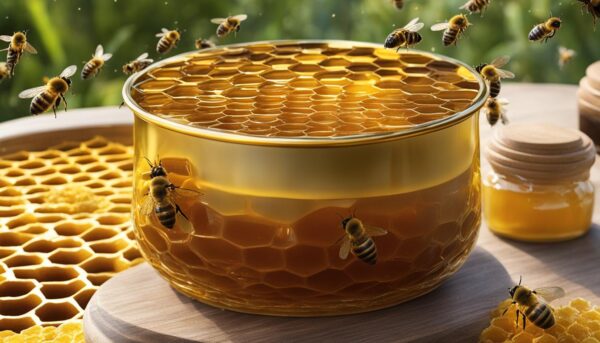 Honeycomb Pot Perfect for Sweet Honey Storage and Display