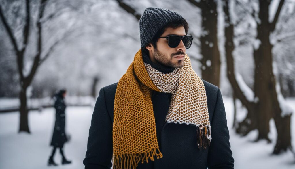 honeycomb scarf