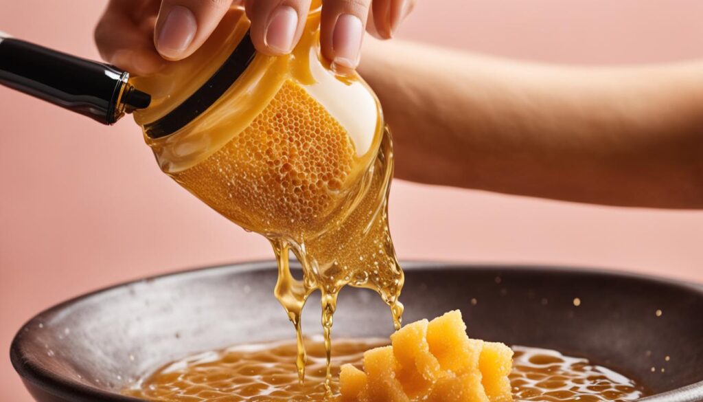 honeycomb shampoo application