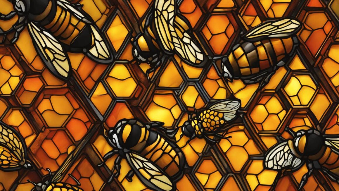 honeycomb stained glass