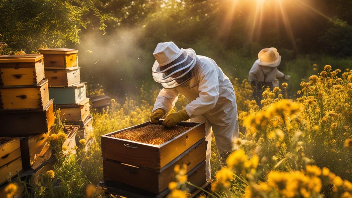 how is bee pollen harvested