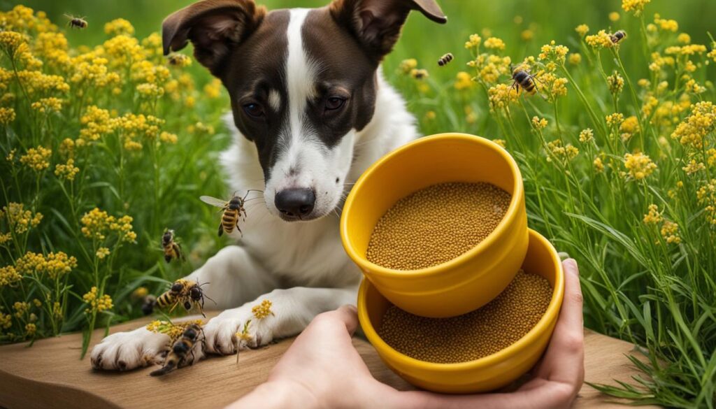 how to give bee pollen to dogs