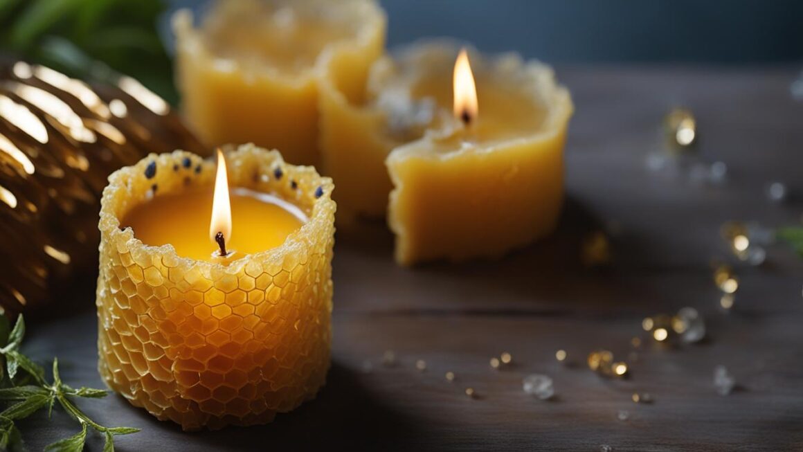 how to make beeswax candles with essential oils