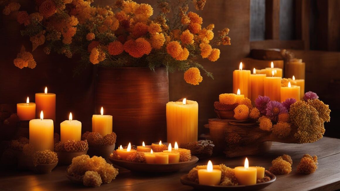 how to make beeswax scented candles