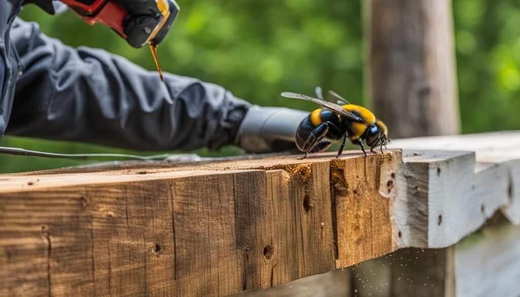 how to manage carpenter bees