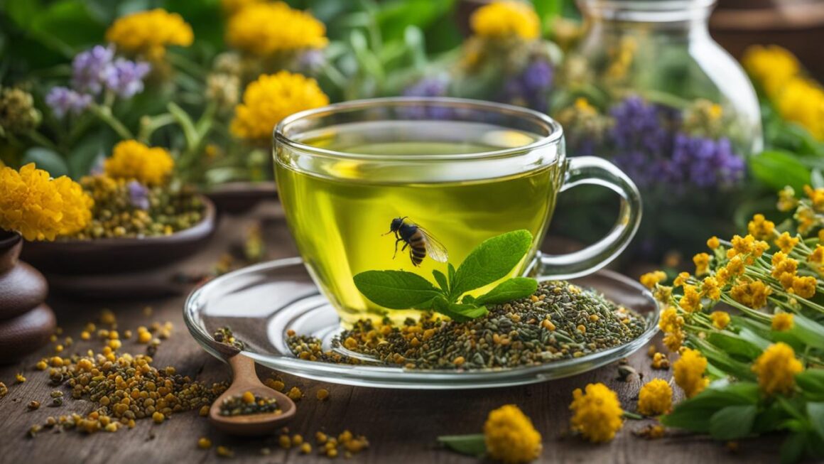 how to use bee pollen in tea